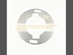EU260 Yeni Enerji Aracı için Ön/Arka Fren Diski Rotoru Vidalarla Birlikte A/C Kompresör valf plakası özelleştirmesi ile
